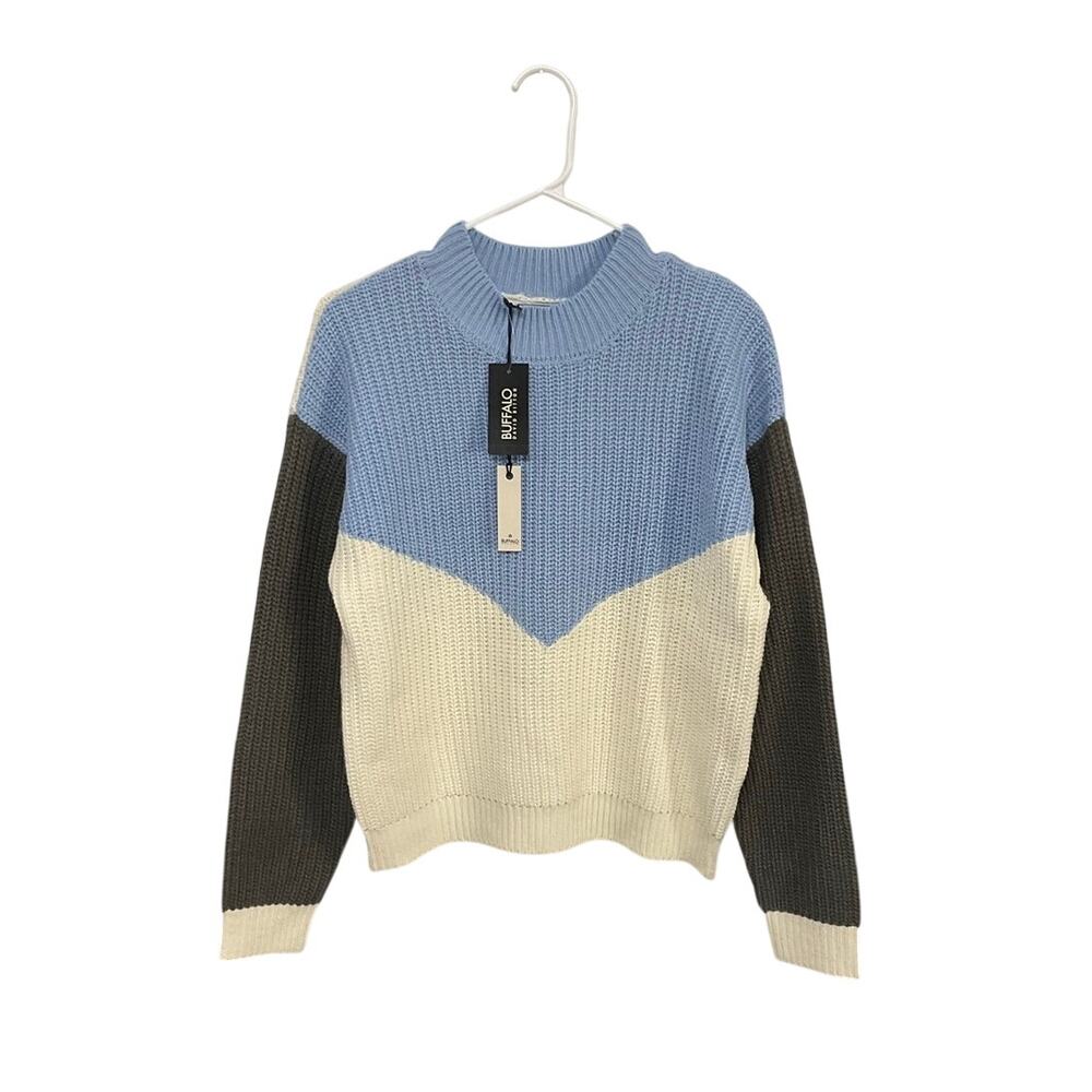 NWT Buffalo David Bitton Colorblock Women's Sweater Size Small Pullover